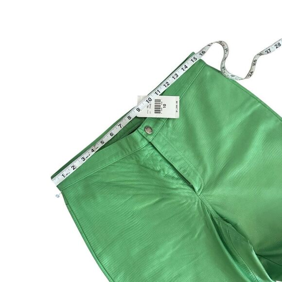 Ralph Lauren Black label 100% leather Green Pants NWT 10 - Picture 10 of 15